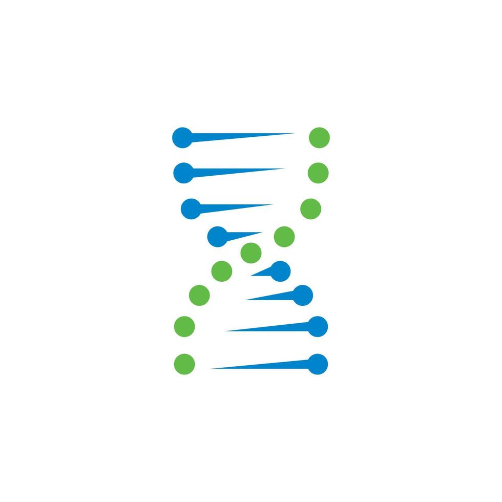 logotipo de dna, vetor de logotipo genético