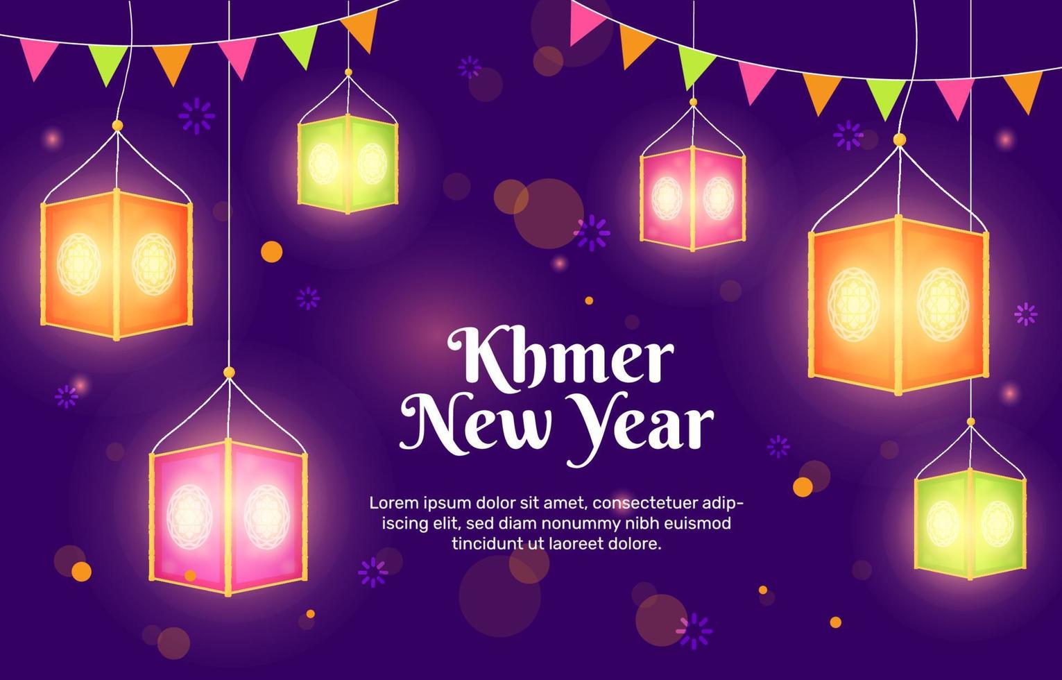 khmer celebração do ano novo vetor
