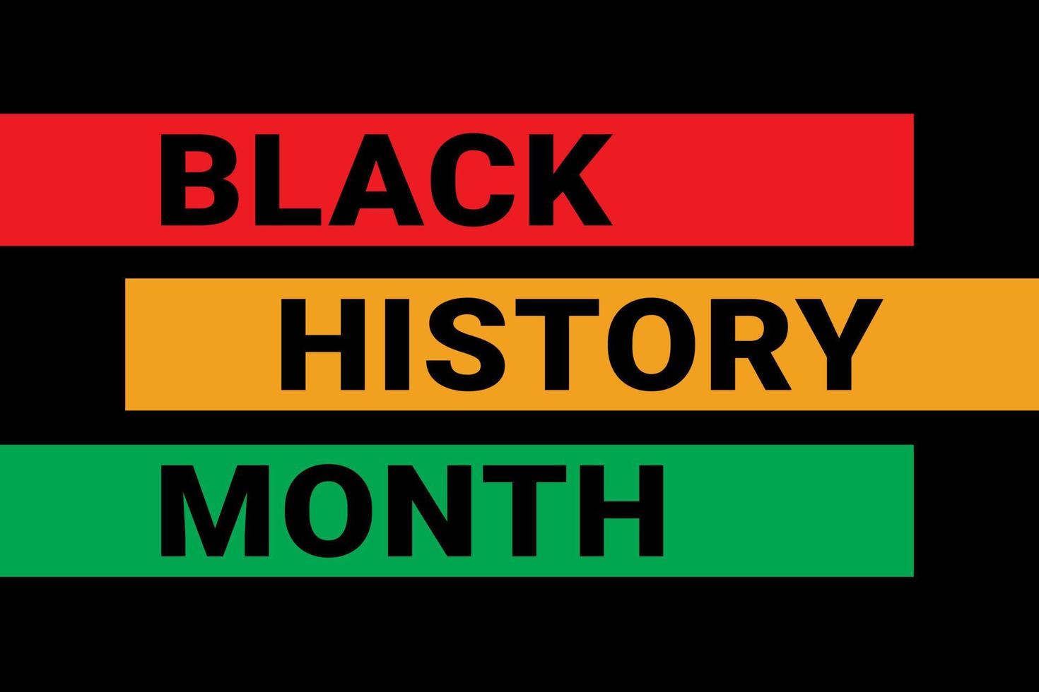 gráfico vetorial do mês da história negra vetor