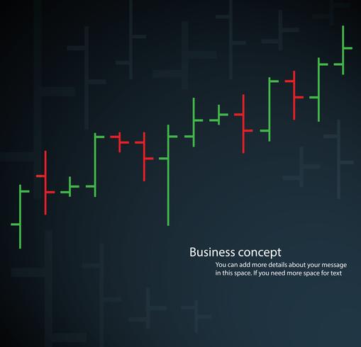 ilustração em vetor de gráfico de barras gráfico de ações