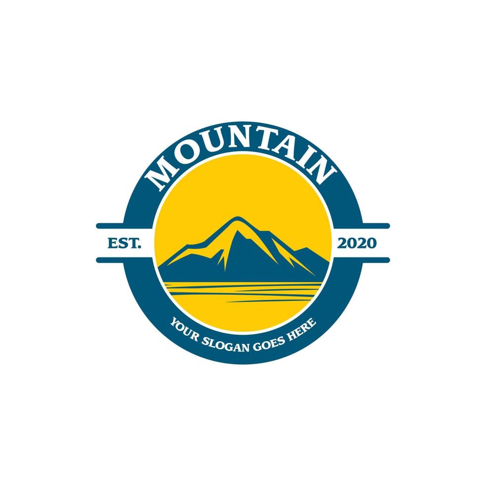 logotipo da montanha, vetor do logotipo da expedição