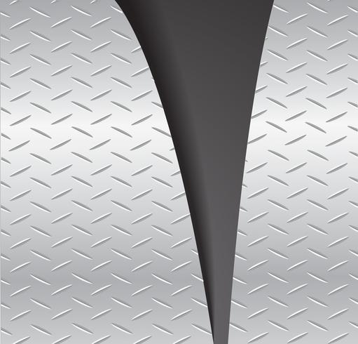 placa de corte metal rasgando e espaço ilustração vetorial de fundo preto vetor