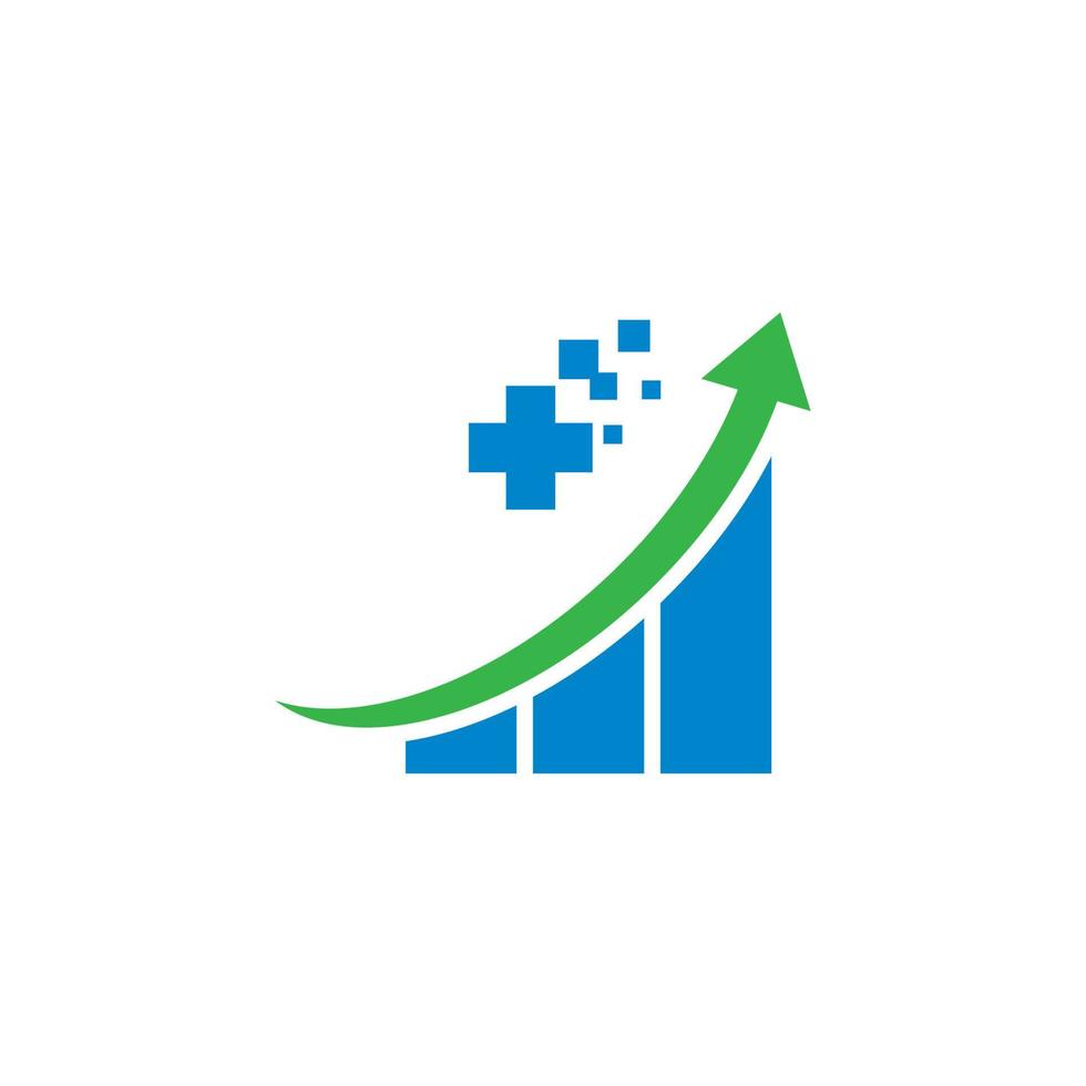 logotipo de estratégia de marketing, logotipo de saúde vetor