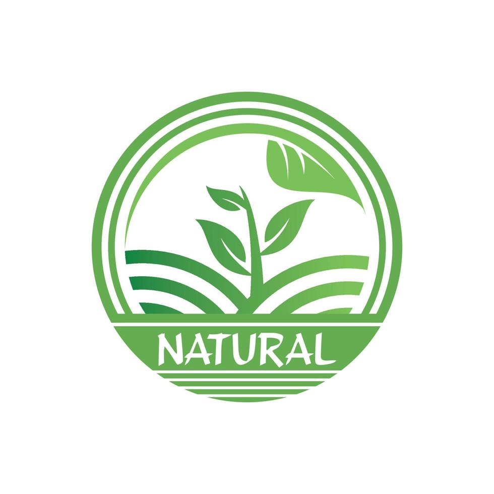 logotipo da agricultura, vetor de logotipo natural