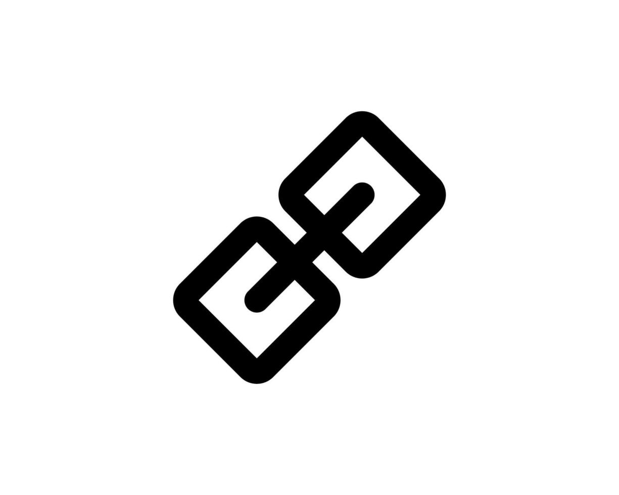 ícone de linha de conceito de link. ilustração de elemento simples. design de símbolo de contorno de conceito de cadeia de link. pode ser usado para web e mobile ui ux. estilo de vetor moderno.