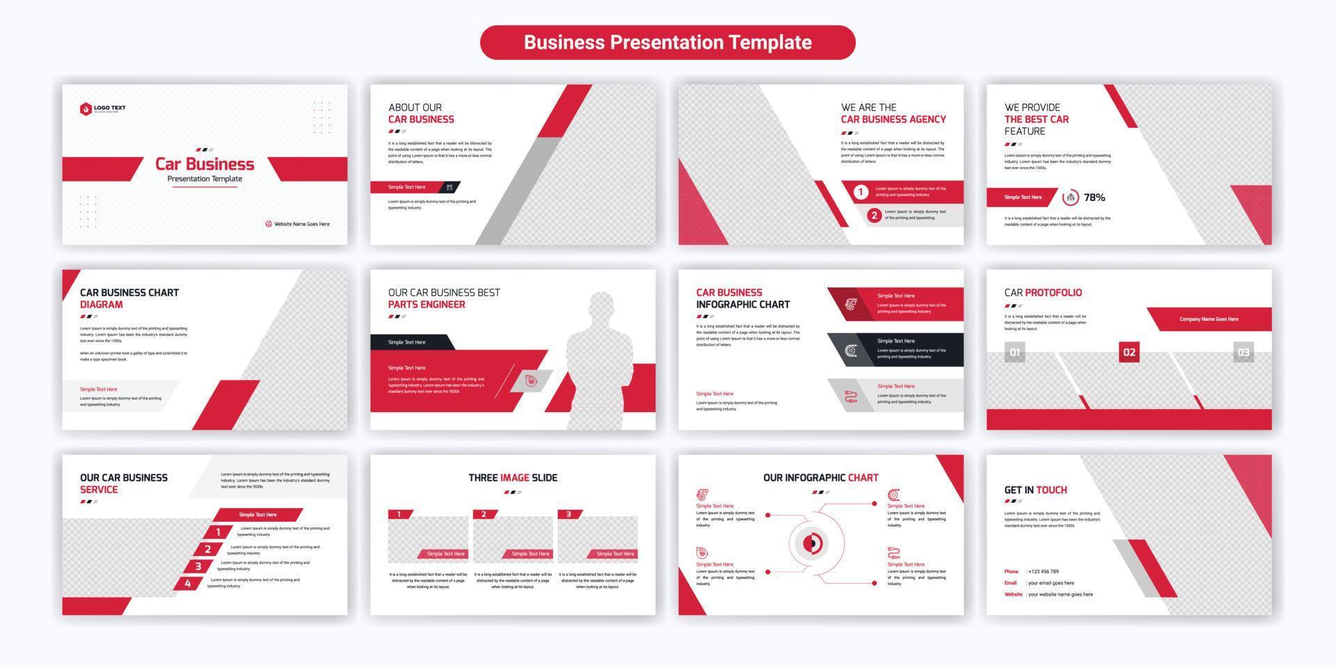 design de modelo de slides de apresentação de negócios criativos. use para fundo de apresentação moderno, design de brochura, controle deslizante da web, página de destino, relatório anual, perfil da empresa vetor