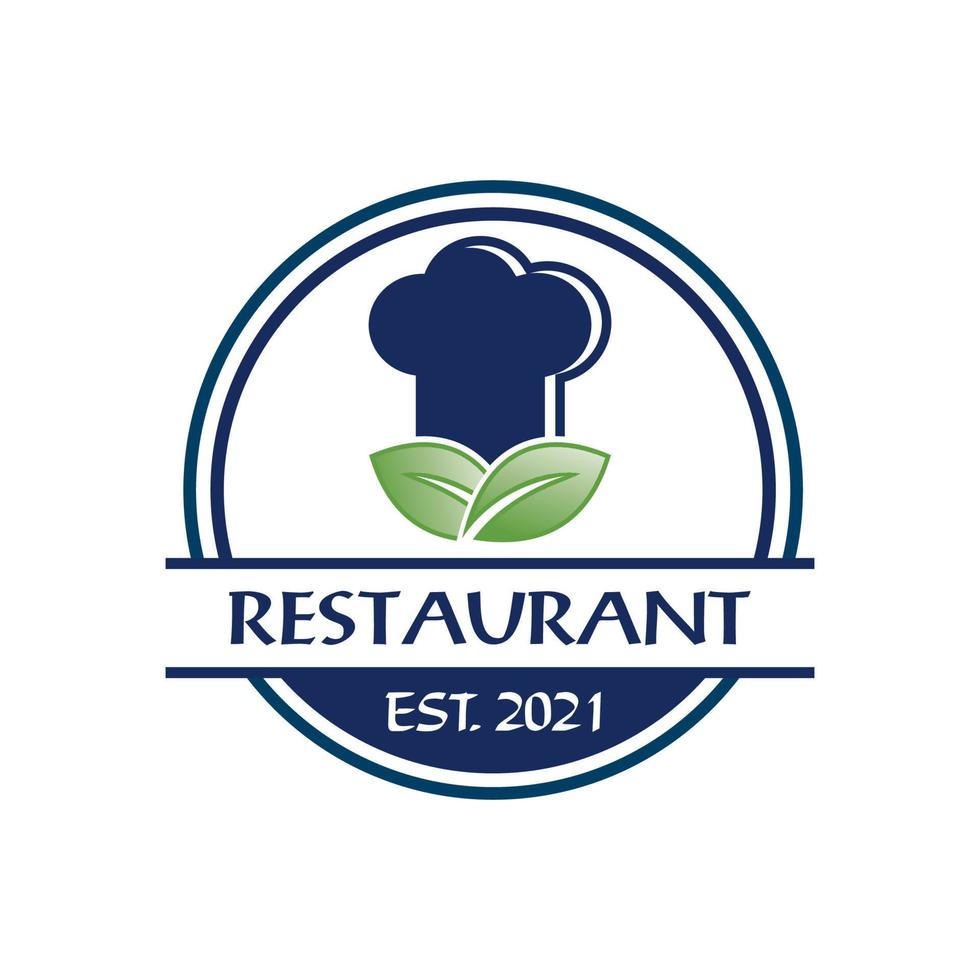 logotipo de culinária da natureza, logotipo do restaurante vetor