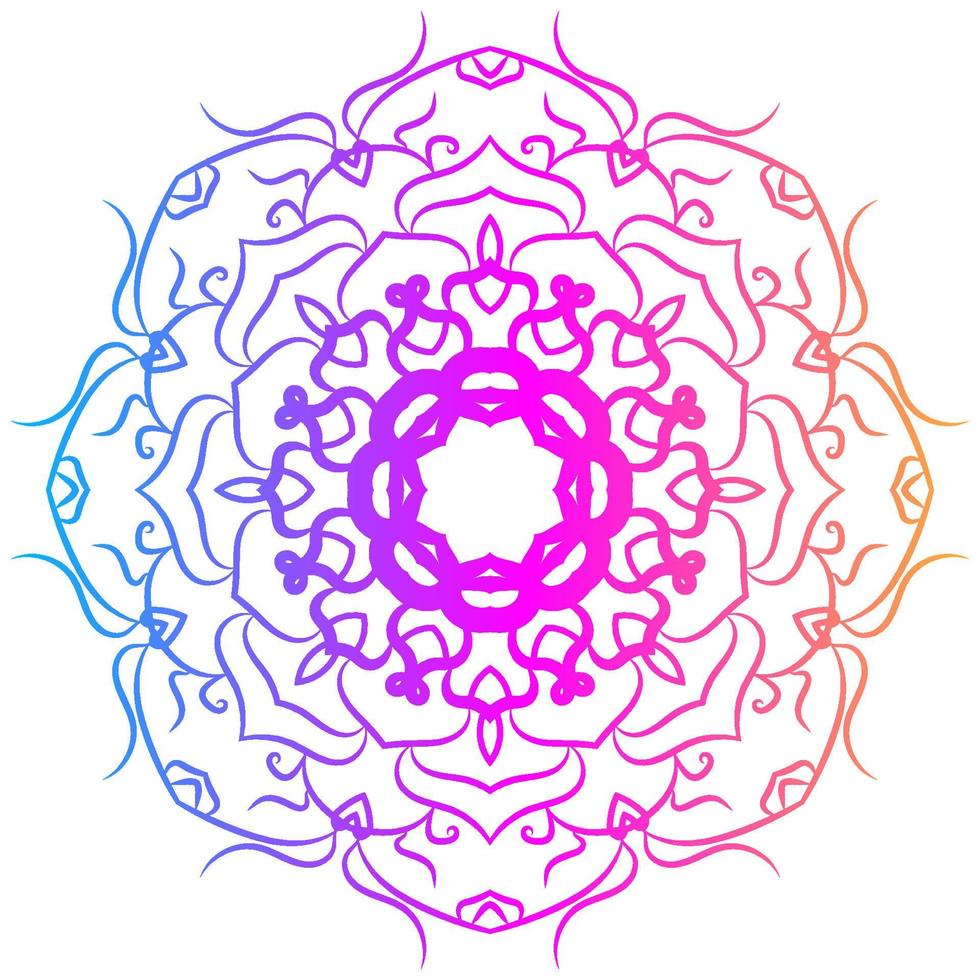 ornamento de mandala ou design de fundo de flores. vetor