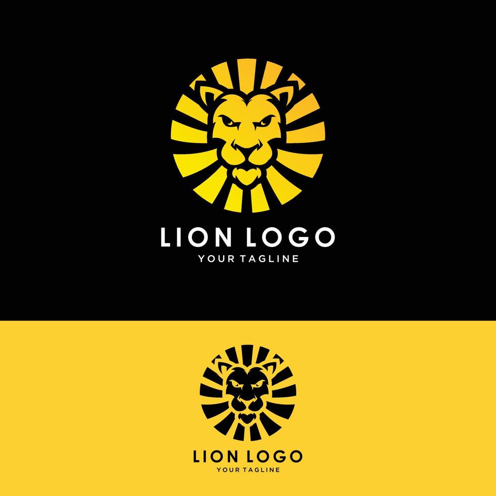 vetor do logotipo do leão