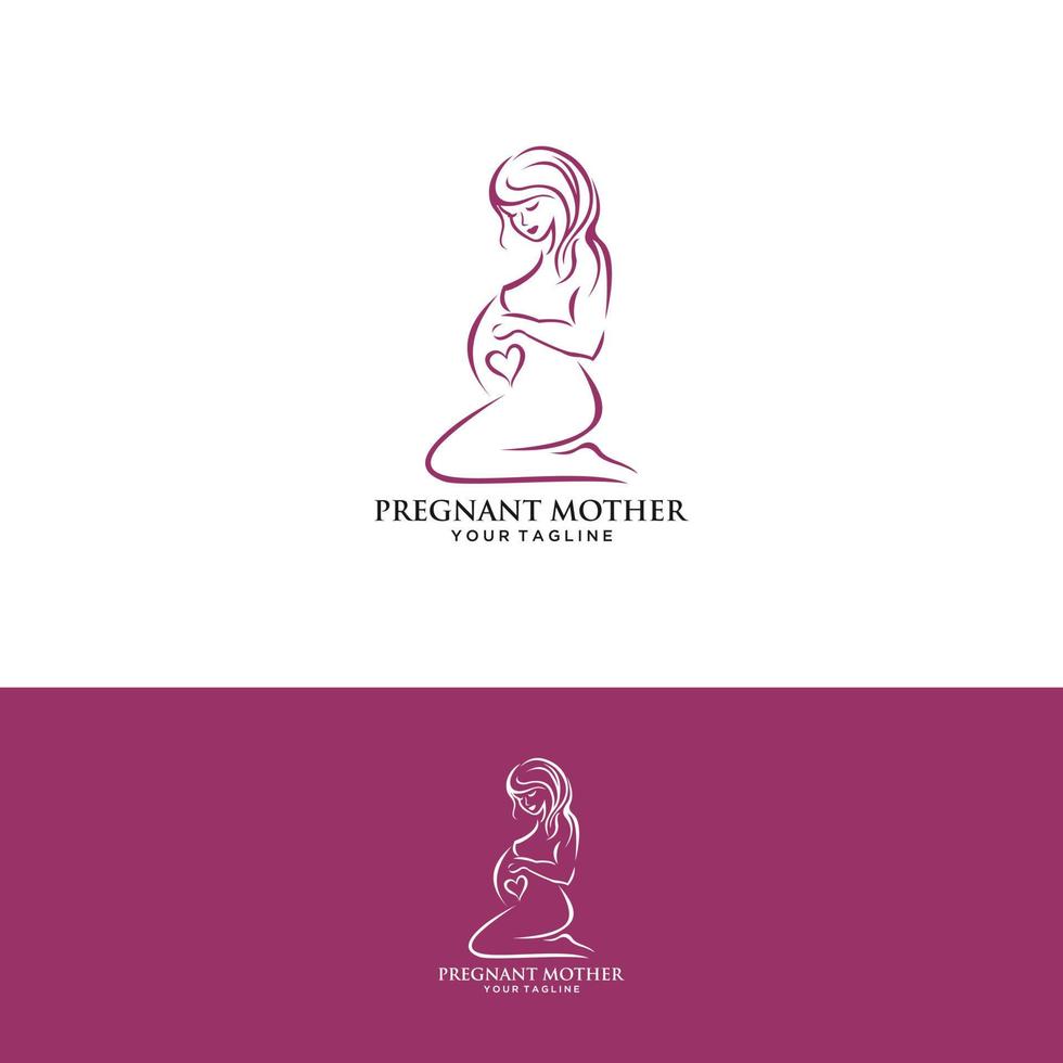 mulher grávida, símbolo de vetor isolado