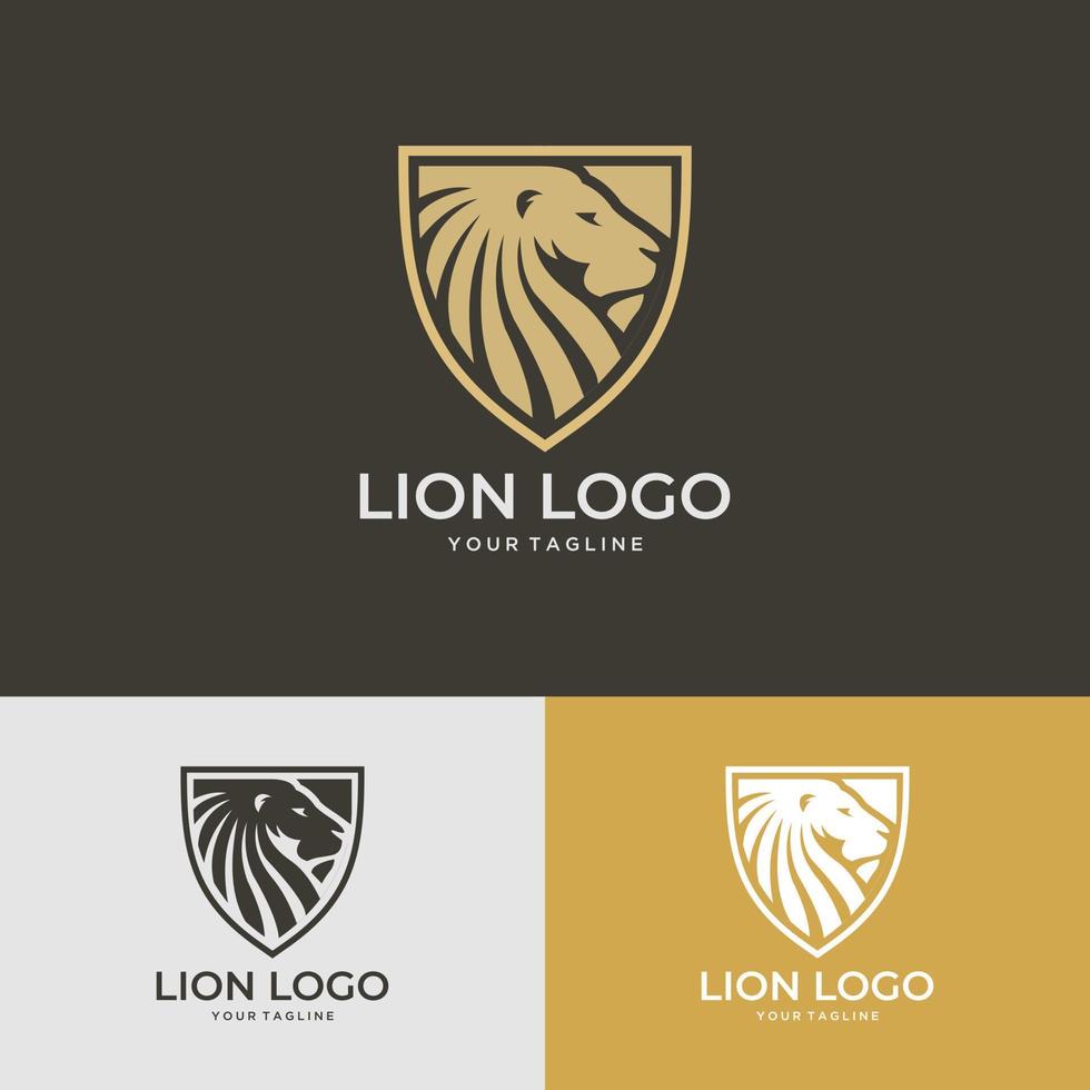 vetor do logotipo do leão
