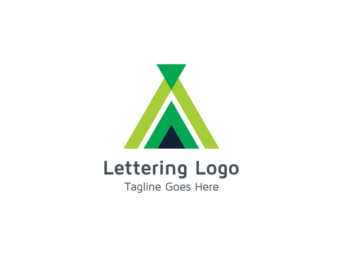 carta um design de logotipo pro conceito modelo vetor criativo