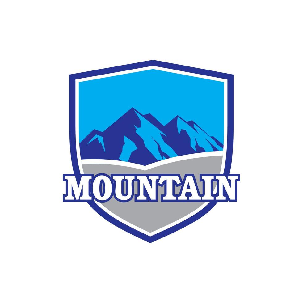 logotipo da montanha, vetor de logotipo de aventura