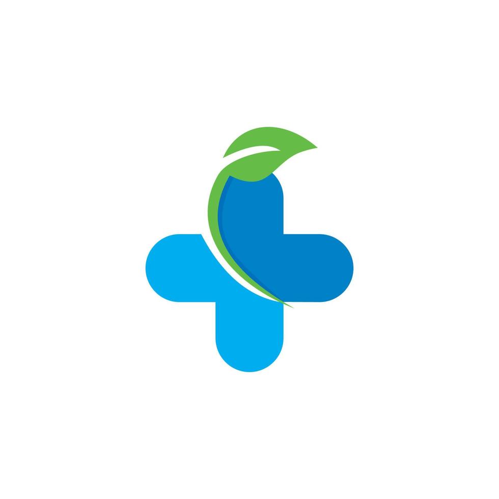 logotipo médico da natureza, logotipo da clínica vetor
