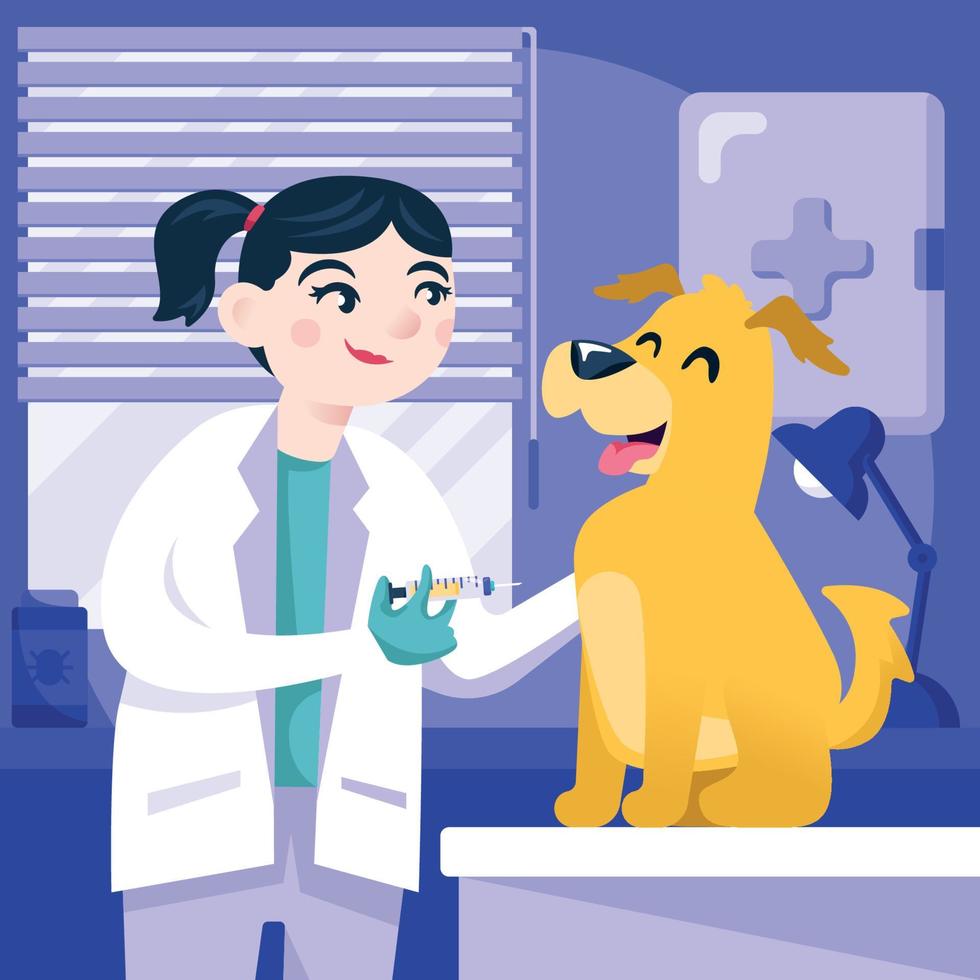 personagem de veterinária vetor