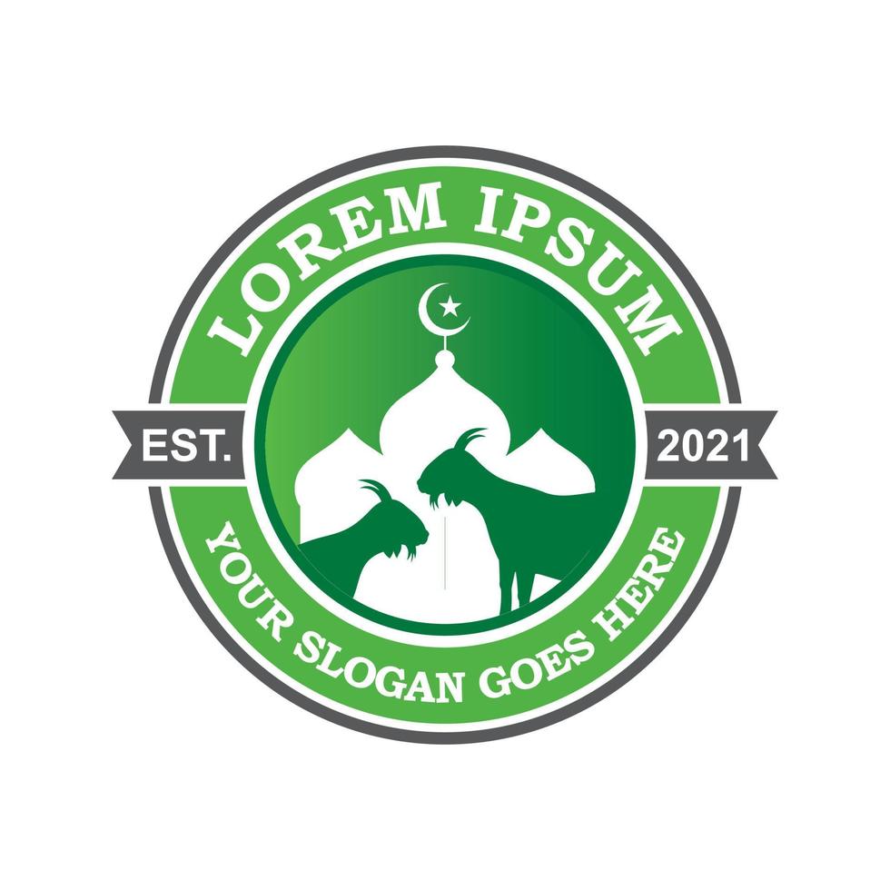 logotipo eid al adha, vetor de logotipo islâmico
