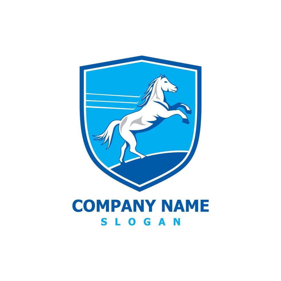 logotipo do cavalo de velocidade, logotipo do mustang vetor