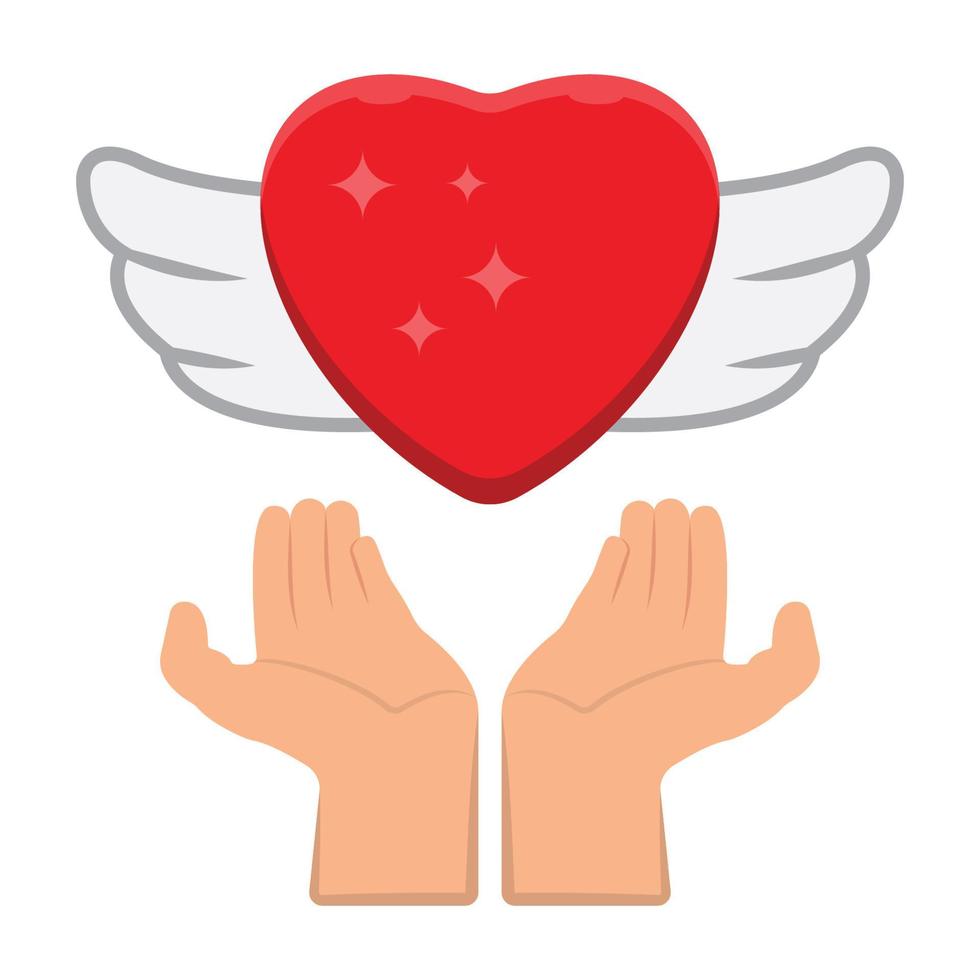 ícone de vetor adobe love angel que pode facilmente modificar ou editar obras de arte