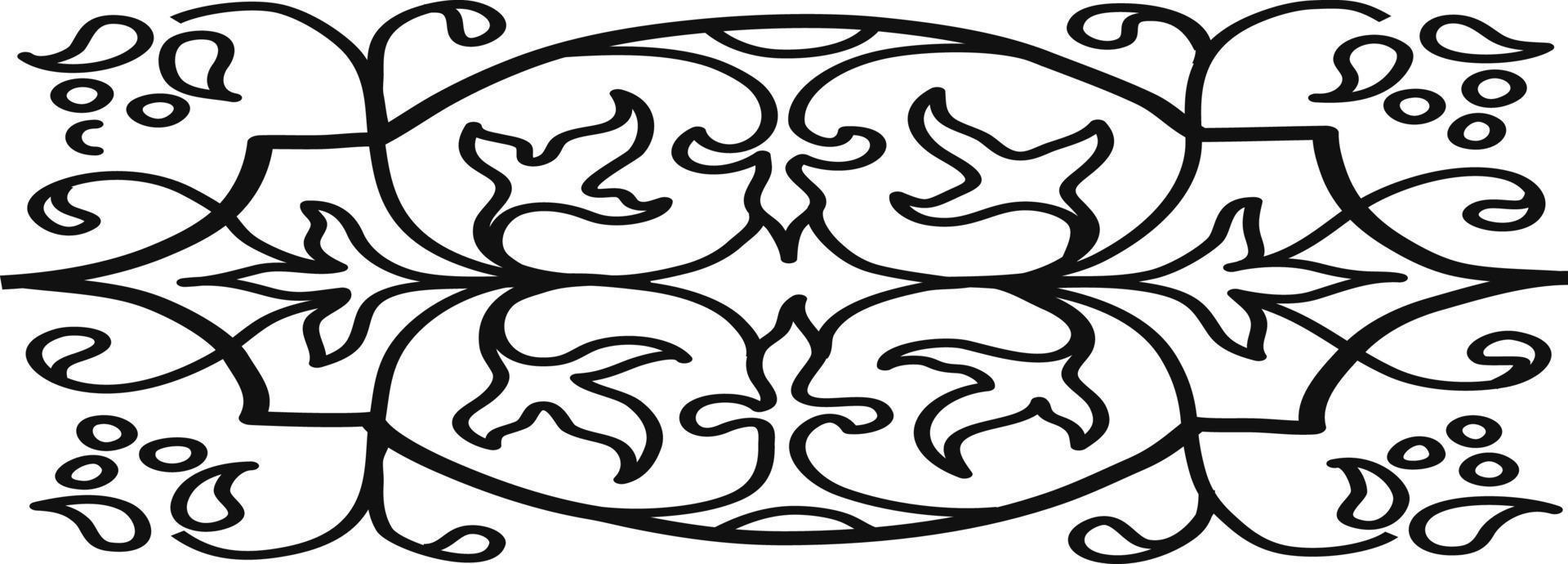 imprimir forma redonda ventage, ilustração vetorial com fundo branco pode ser para empresa, indústria, web e para outros. conjunto de design de emblema ventage batik indonésia é uma técnica de desenho vetor