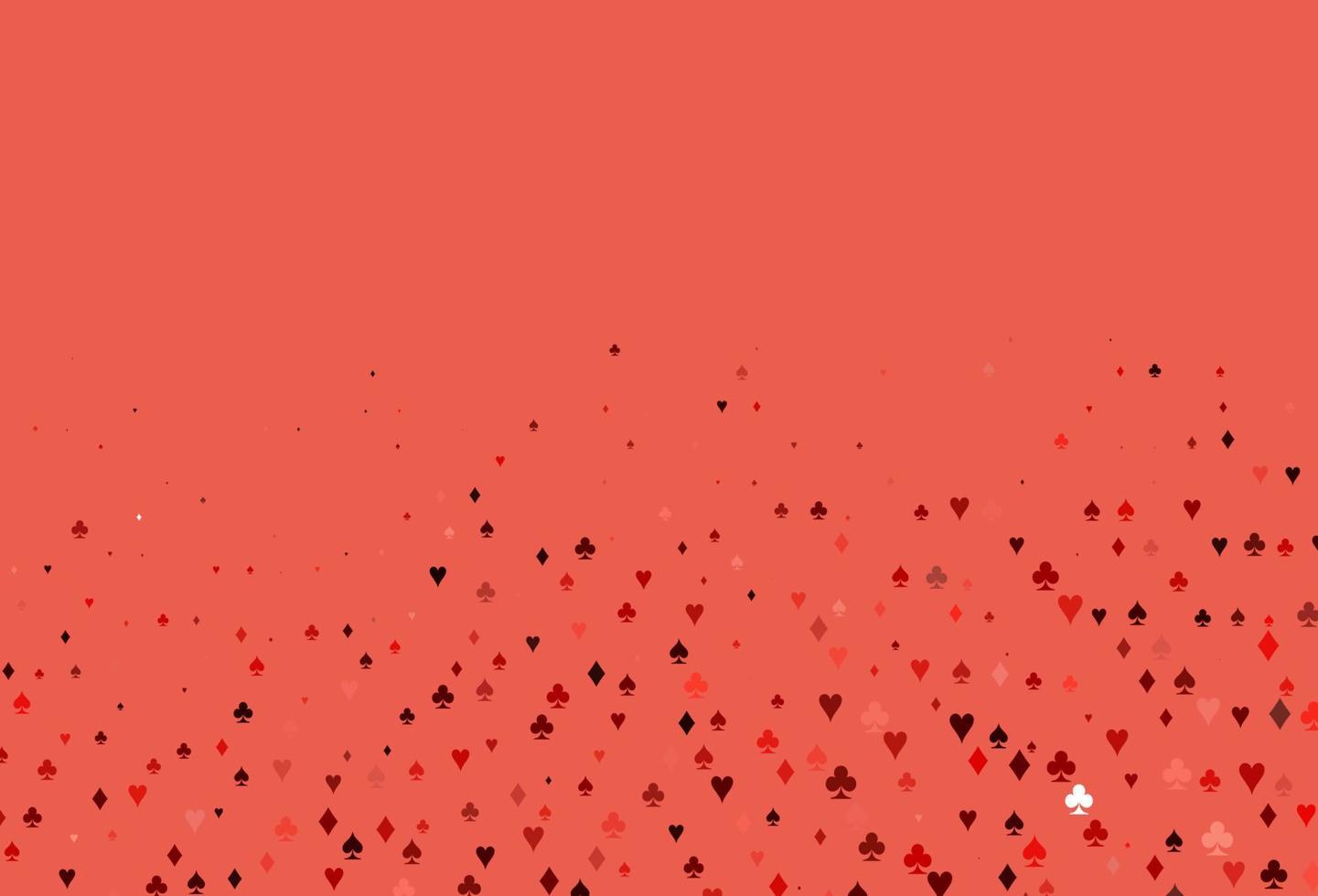 fundo vector vermelho claro com sinais de cartões.