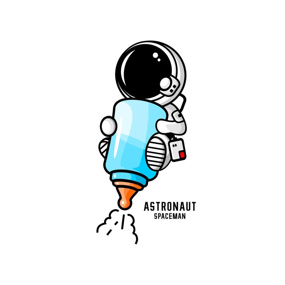 vetor de desenho animado de astronauta