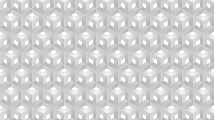 Vetor abstrato geométrico de fundo cinza padrão de hexágonos