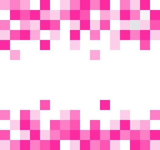 Fundo de mosaico abstrato pixel quadrado rosa vetor