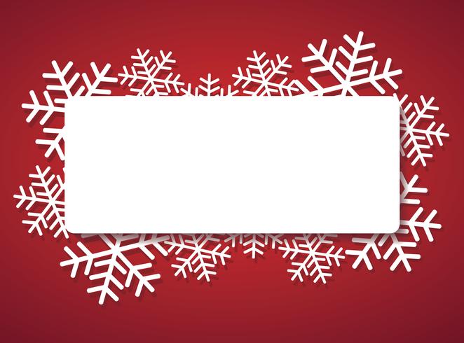 banner de floco de neve para web fundo de conceito de Natal vetor