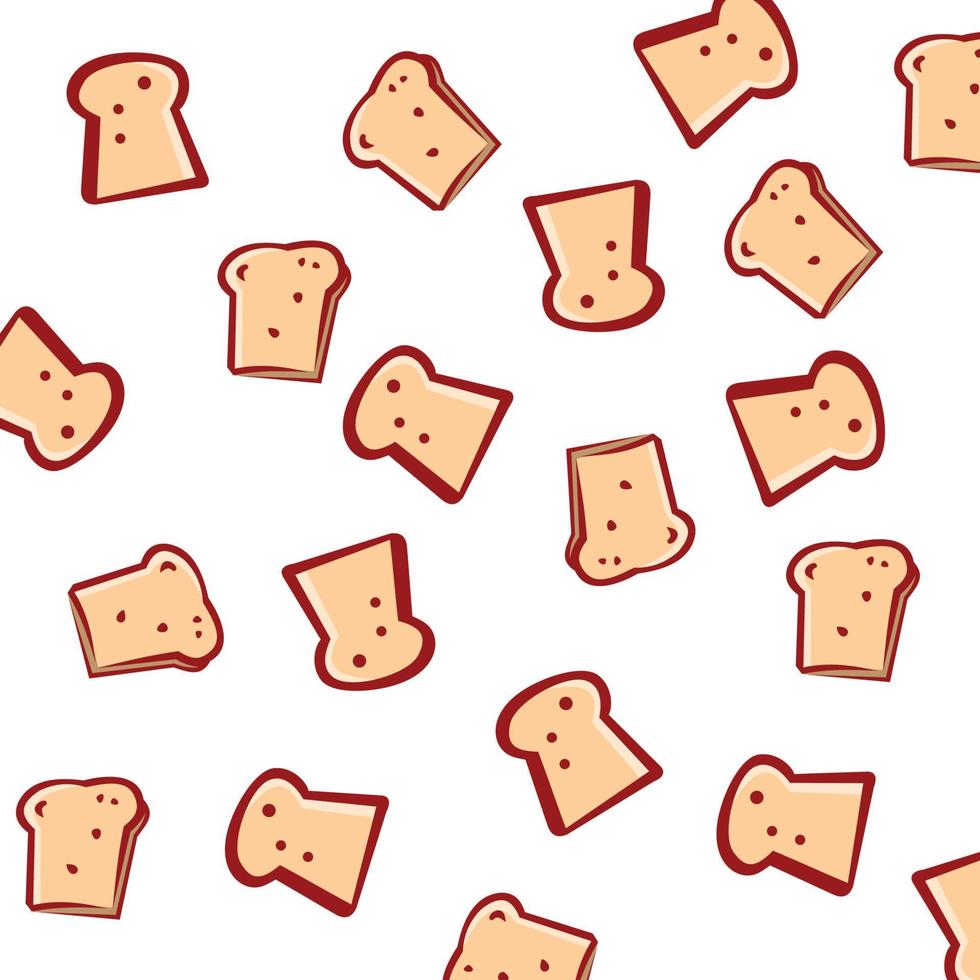 design vetorial de ilustração de pão fatiado vetor