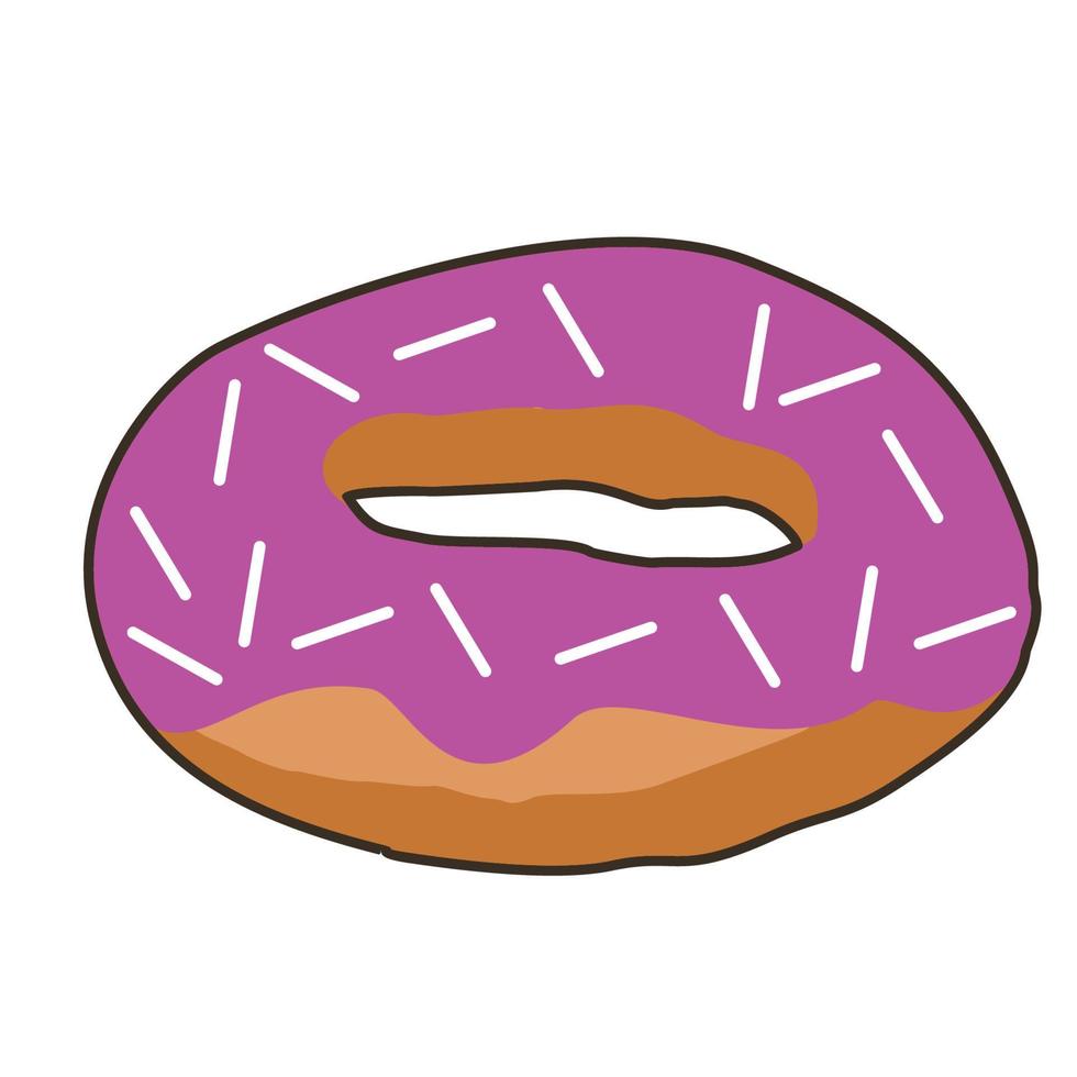 design de vetor de comida de donut