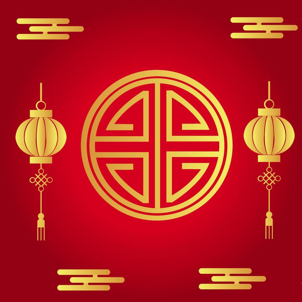 decoração ano novo chinês vetor