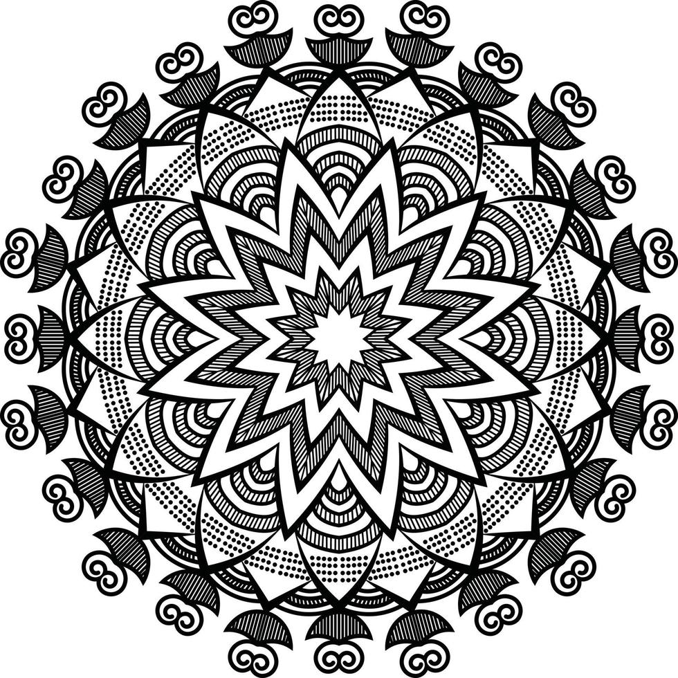 projeto de fundo de mandala vetor