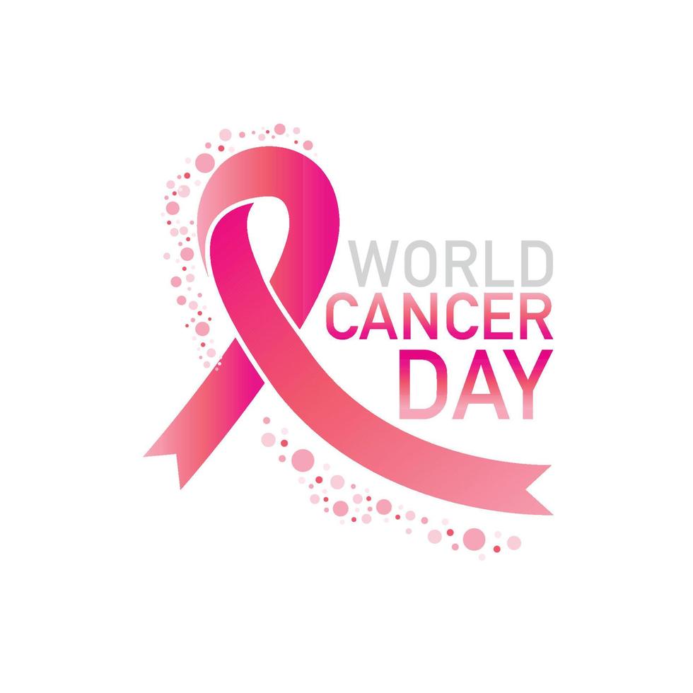 vetor do dia mundial do câncer