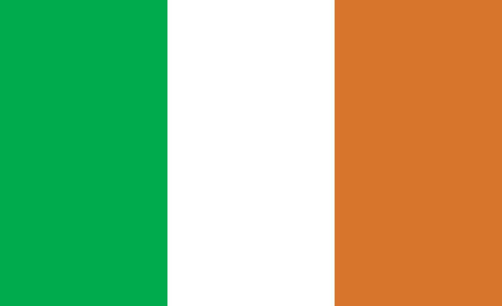 bandeira da Irlanda. ilustração vetorial vetor