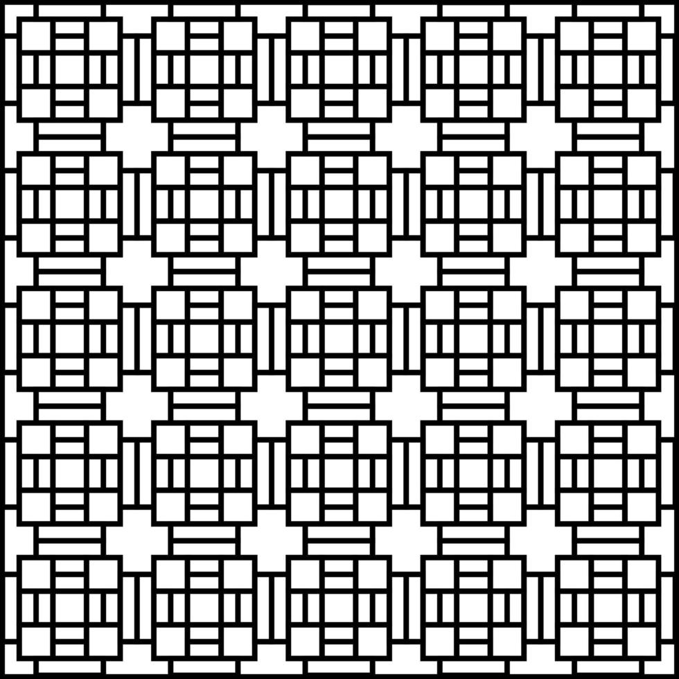 padrão sem costura de azulejo preto e branco de forma simples perfeito para fundo ou papel de parede vetor
