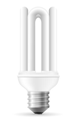 ilustração em vetor lâmpada economizadora de energia