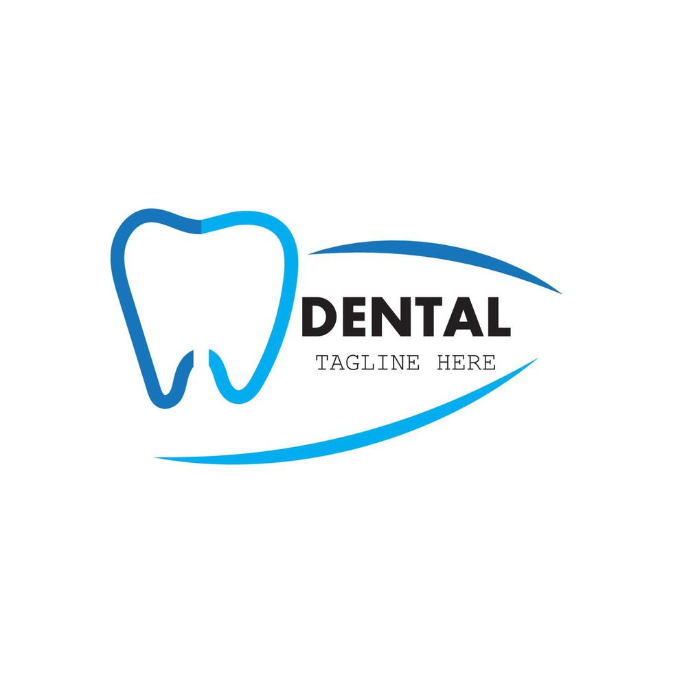 ilustração em vetor modelo logotipo dental