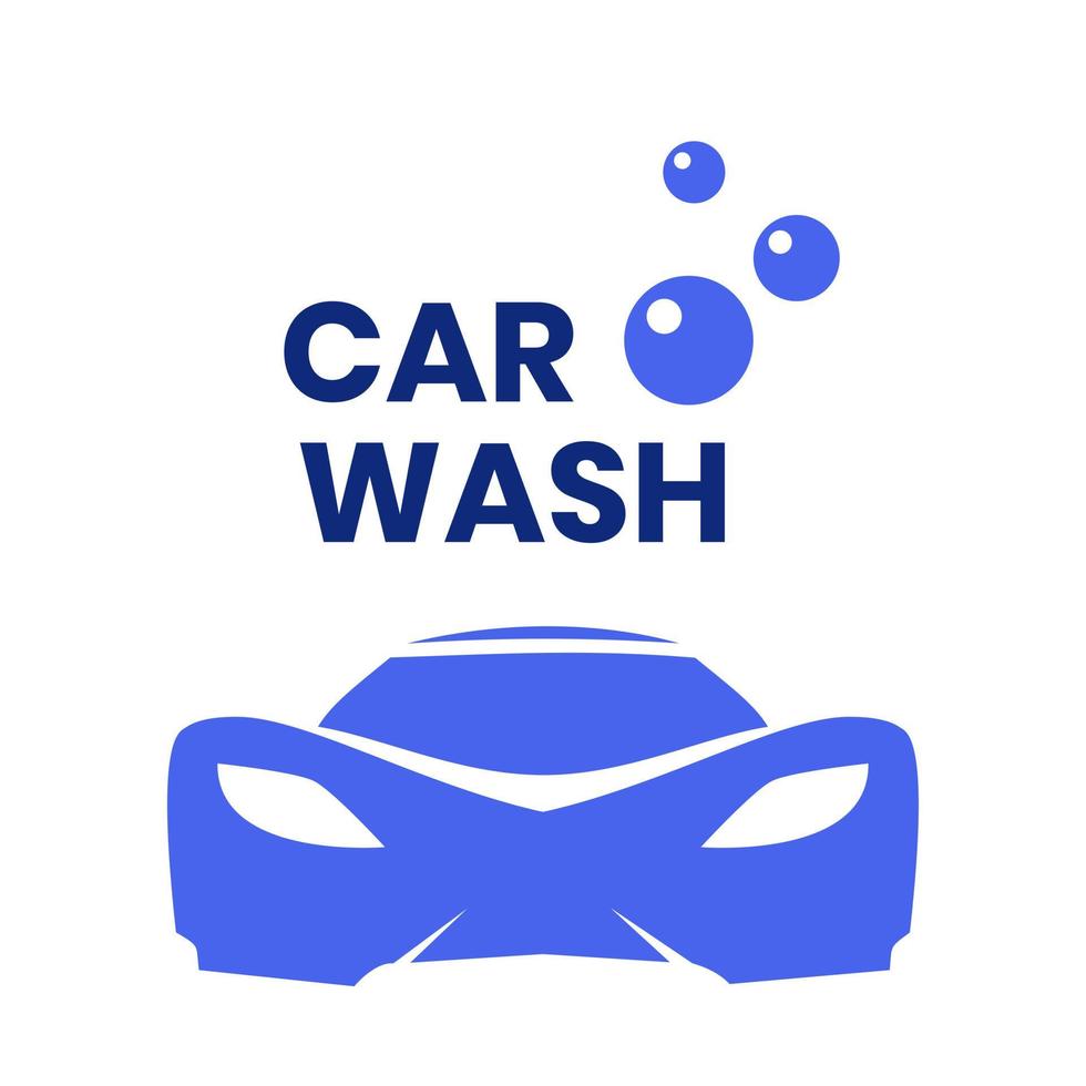 vetor de logotipo de lavagem de carro