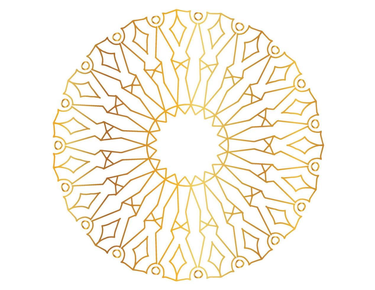 design de mandala com padrão dourado, fundo, flor, tradicional vetor