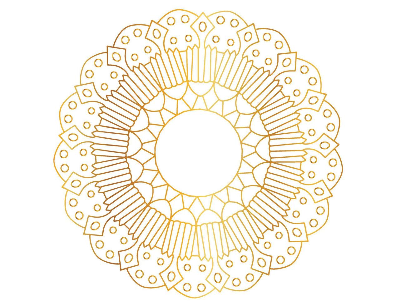 padrão de design de mandala dourada, fundo, flor, ornamento vetor