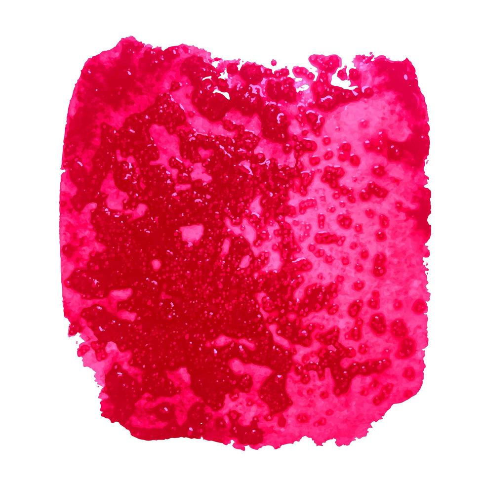 mancha de aquarela vermelha vetor