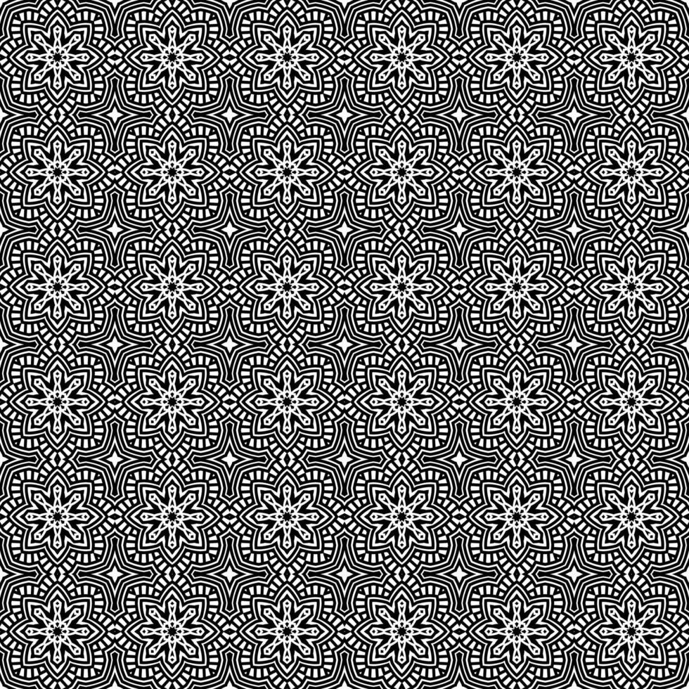 papel de parede de mandala geométrica de fundo padrão batik clássico. elegante motivo floral tradicional vetor