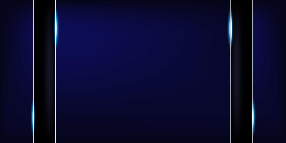 Fundo azul abstrato no estilo indiano superior. Modelo de design para capa, apresentação de negócios, banner web, convite de casamento e embalagens de luxo. Ilustração vetorial com borda dourada. vetor