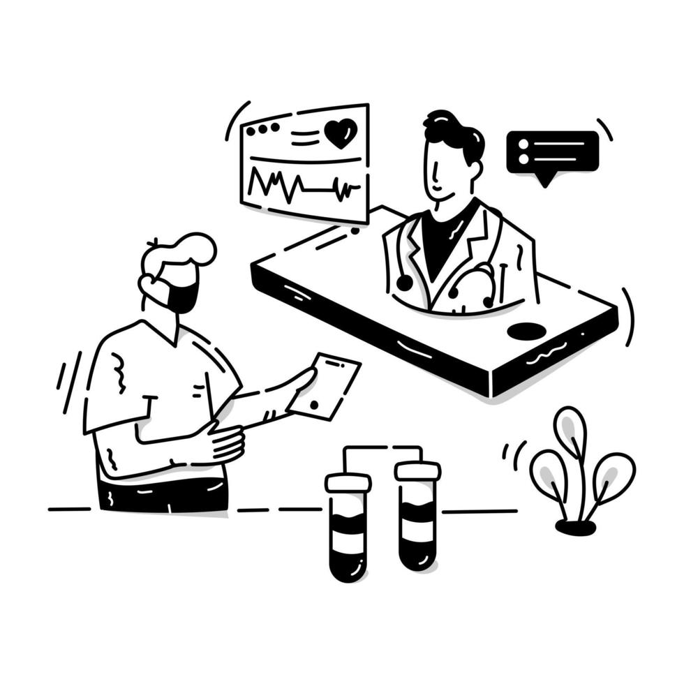 uma ilustração de glifo de laboratório médico, design editável vetor