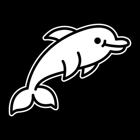 Ilustração dos desenhos animados de golfinho vetor