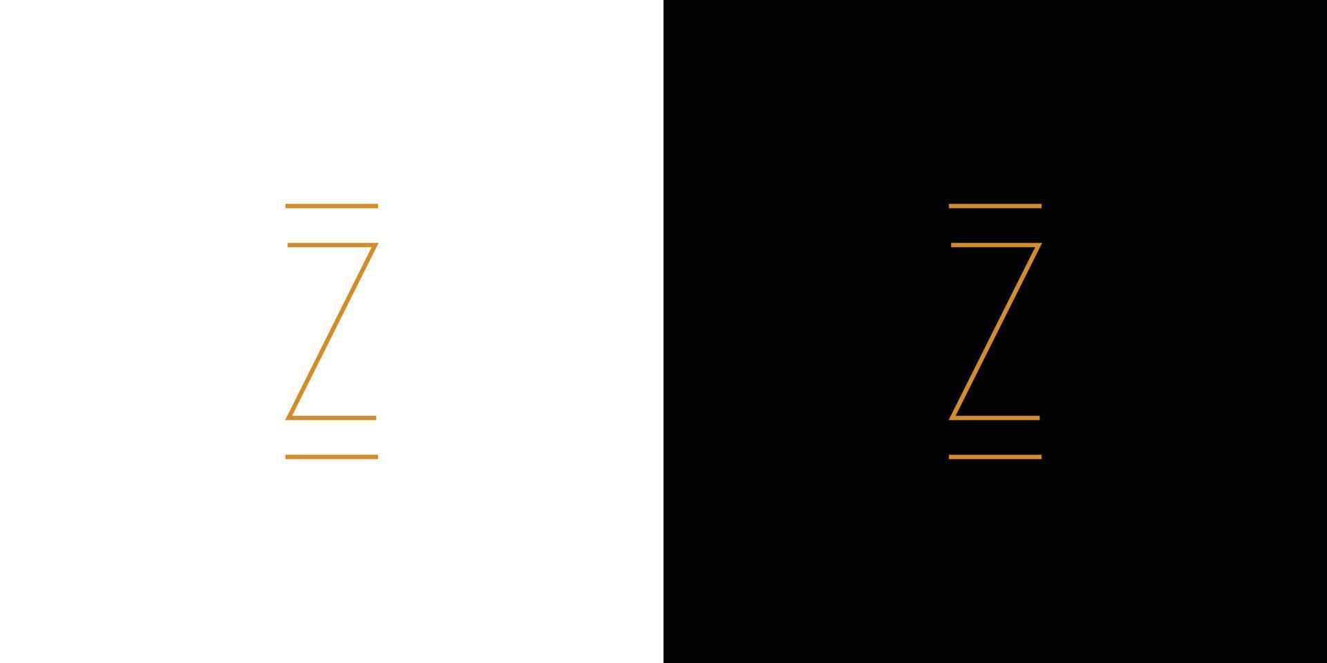 design de logotipo de iniciais de letra z moderno e exclusivo 2 vetor