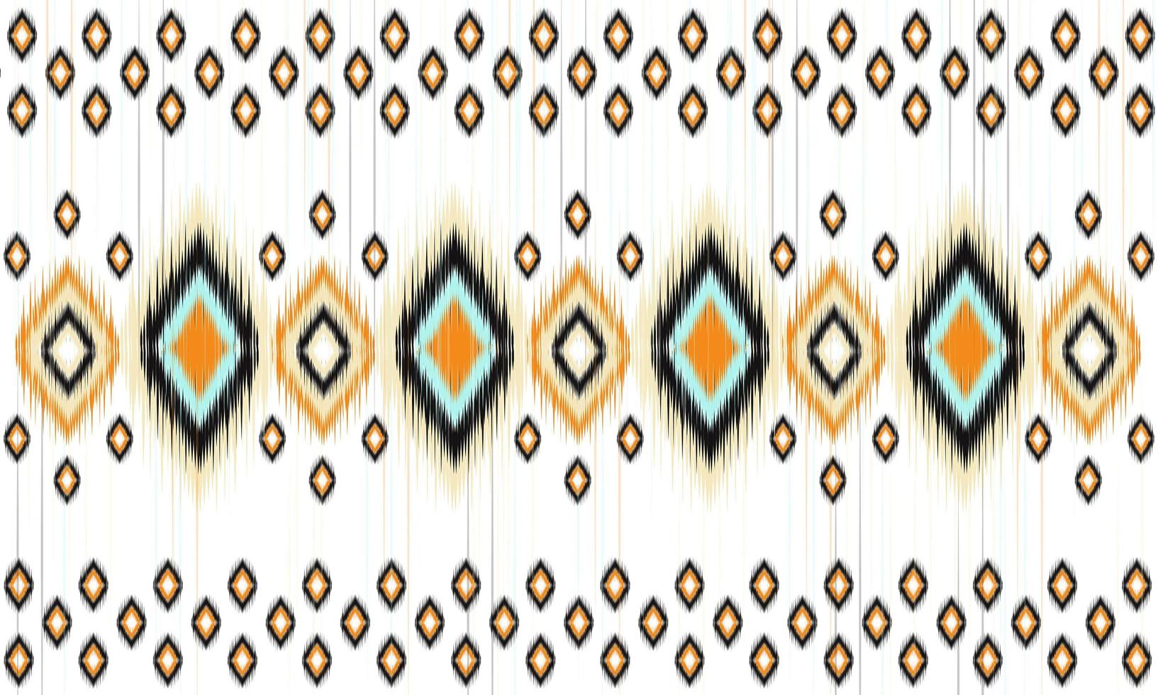 geométrico étnico oriental ikat padrão design tradicional para plano de fundo, tapete, papel de parede, roupas, embrulho, batik, tecido, ilustração vetorial. estilo bordado. vetor