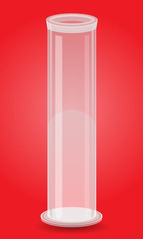 ilustração em vetor tubo de ensaio de vidro