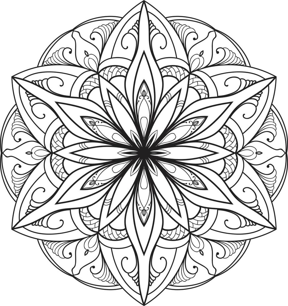 vetor livre de design de mandala decorativa