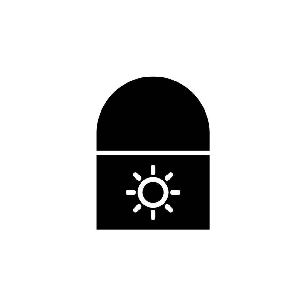 protetor solar, protetor solar, loção, modelo de logotipo de ilustração vetorial de ícone sólido de verão. adequado para muitos propósitos. vetor